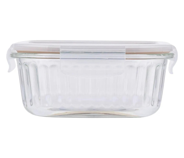 Altom Fresh Relief pojemnik z pok. kwadratowy 0,8l 16x16x7cm taupe - 1580556 - zdjęcie 2